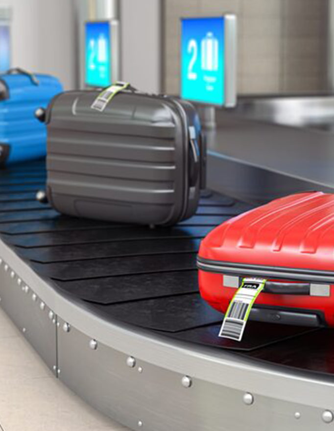 Complete BHS departure baggage handling system